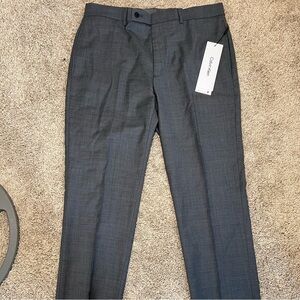 Calvin Klein Gray Slim Fit Dress Pants 34Wx32L